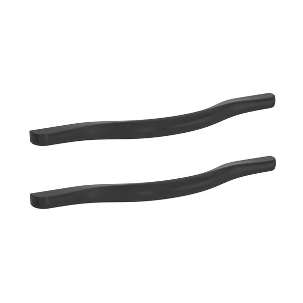 Lot de 2 poignées de cuisine Kea, zamak noir, entraxe 192 mm