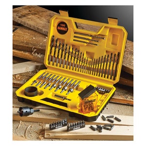 100 accessoires de perçage et vissage métal bois béton DEWALT