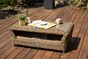Salon bas de jardin resine tressee naturel Havana DCB GARDEN, 5 personnes