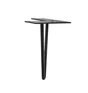 Pied meuble design CIME fixe, H.16 cm acier époxy noir