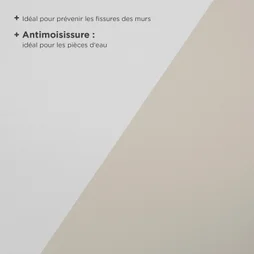 Voile de verre 130 g/m² anti-moisissure 20 m x 100 cm, prépeint