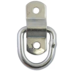 Lot de 2 anneaux acier zingué, L.54 x l.20 x Ep.6.4 mm
