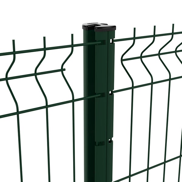 Poteau a encoche Axor vert, l.4.8 x P.6.8 x H.70 cm
