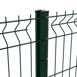 Poteau a encoche Axor vert, l.4.8 x P.6.8 x H.70 cm