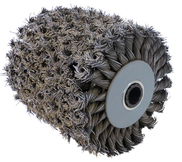 Brosse métallique multimatière pour meuleuse 115015 et 115016, FARTOOLS, diam. 120 mm