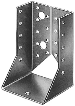 Support De Poteau Forme U Galvanisé Gah Alberts, 64X128 Mm