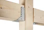 Support De Poteau Forme U Galvanisé Gah Alberts, 64X128 Mm