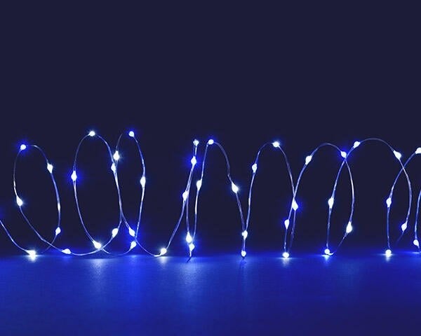Guirlande microled 7,5m blanc pur/bleu  BLACHERE ILLUMINATION