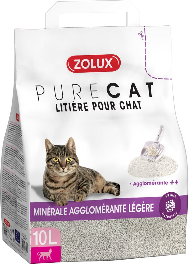 Litiere purecat agglo leger 10l