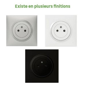 Lot de 10 prises avec terre Dooxie, LEGRAND, aluminium