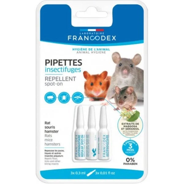 Pipettes insect ratsouris hamster x3