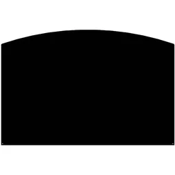 Plaque de protection sol noire LE MARQUIER Demi-ronde, l.120 cm x H.80 cm