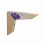 Equerre bois brut chene, H.12.5 x P.17.5 cm