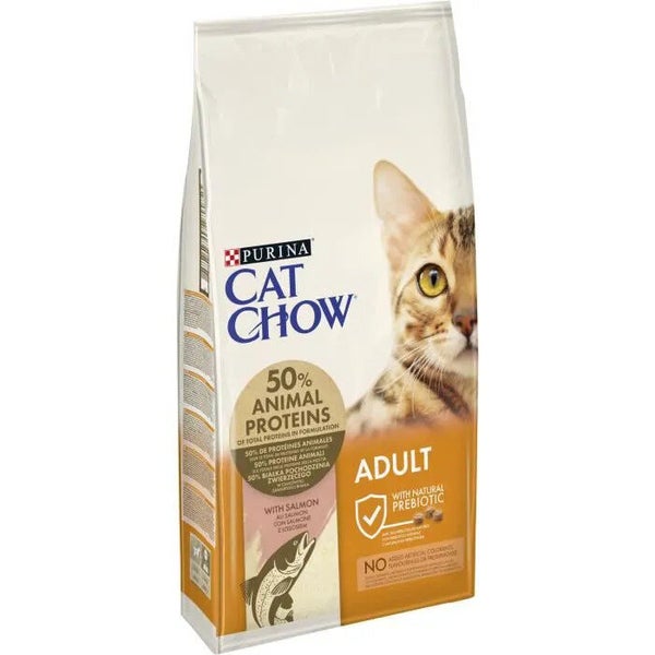 Croquette chat CAT CHOW adult riche saumon 10kg