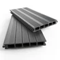 Lame de terrasse chausey 150x22mm sur mesure composite anthracite