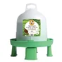 Abreuvoir double cylindre avec pieds ligne verte, 6l, diam. 33 cm, H. 32 cm CHIKA