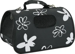 Panier transport chien / chat flower s noir