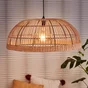 Suspension 1x e27 bois naturel BOUDET Tispun D.65.5 cm