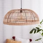 Suspension 1x e27 bois naturel BOUDET Tispun D.65.5 cm