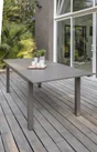 Table de jardin de repas DCB GARDEN Miami rectangulaire taupe 6 à 10 personnes