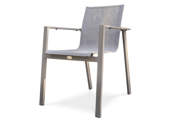 Fauteuil de jardin en aluminium Miami taupe