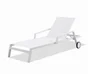 Bain de soleil en aluminium Ibiza blanc