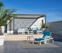 Bain de soleil en aluminium Ibiza blanc