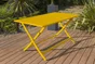 Table de jardin pliante DCB GARDEN Marius rectangulaire jaune / doré 4 personnes 