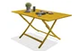 Table de jardin pliante DCB GARDEN Marius rectangulaire jaune / doré 4 personnes 