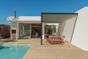 Pergola bioclimatique adossée Caleta aluminium, 12 m² gris anthracite