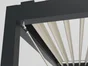 Pergola bioclimatique adossée Caleta aluminium, 12 m² gris anthracite