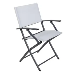 Fauteuil de jardin NATERIAL Emys en acier gris
