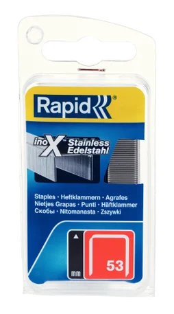 Lot de 1080 agrafes fil fin RAPID 53, 8 mm
