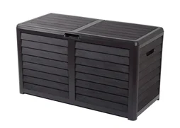 Coffre de jardin polypropylène, Baya gris anthracite, L.117 X H.65 X P.55 Cm