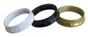 Lot De 3 Bagues Pour Douille E14 Tibelec, Plastique, Noir, Blanc Et Or