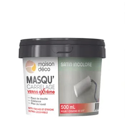 Vernis Masqu'Carrelage Et Mur Maison Deco, Transparent, 0.5 L
