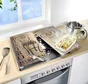 Plaque de protection en verre avec plateau Bistrot