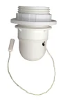 Douille 1/2 Fil Et Baguette E27 Tibelec, Plastique, Blanc 60 W