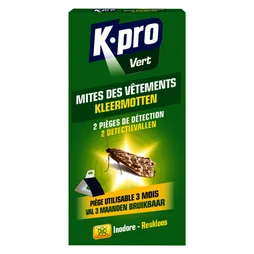 Piège à mites des vêtements X2 KAPO VERT 