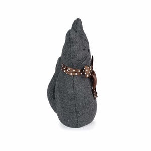 Bloque porte REI chat gris en tissu H.26 cm, 1kg