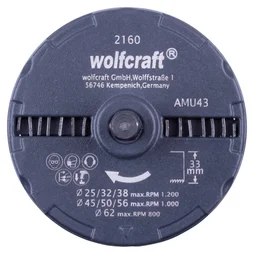 Scie cloche multi-lames bois/plastique/plâtre Wolfcraft diamètre 25,32,38,45,50,56,62 mm