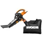 Aspirateur souffleur broyeur electrique WORX Wg505e, 3000 W