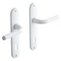 2 poignées de porte Etoile trou de clé INSPIRE, aluminium entraxe 165 mm