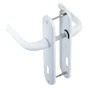 2 poignées de porte Etoile trou de clé INSPIRE, aluminium entraxe 165 mm