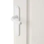 2 poignées de porte Etoile sans trou INSPIRE, aluminium entraxe 165 mm