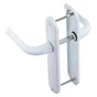 2 poignées de porte Etoile sans trou INSPIRE, aluminium entraxe 165 mm