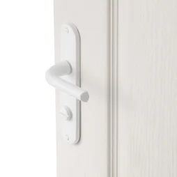 2 poignées de porte Etoile condamnation INSPIRE, aluminium entraxe 165 mm