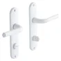 2 poignées de porte Etoile condamnation INSPIRE, aluminium entraxe 165 mm