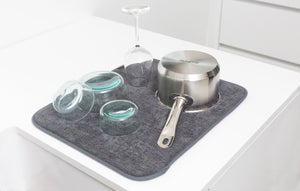 Tapis microfibre BRABANTIA, 47 x 40 cm, gris foncé
