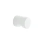 Bouton de meuble rond Simi, zamak blanc peint, Diam.19.5 mm